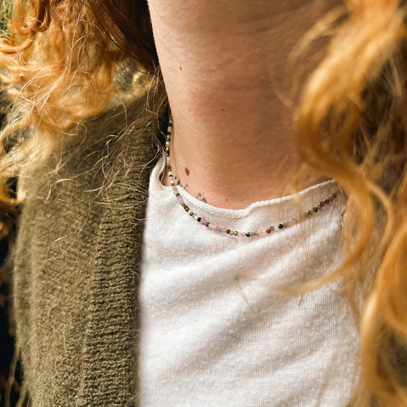 girocollo Clelia - tormalina policroma